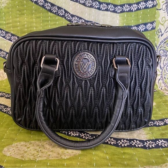 Valentino Orlandi Gunmetal Top Handle East West Hand Bag - Picture 2 of 16